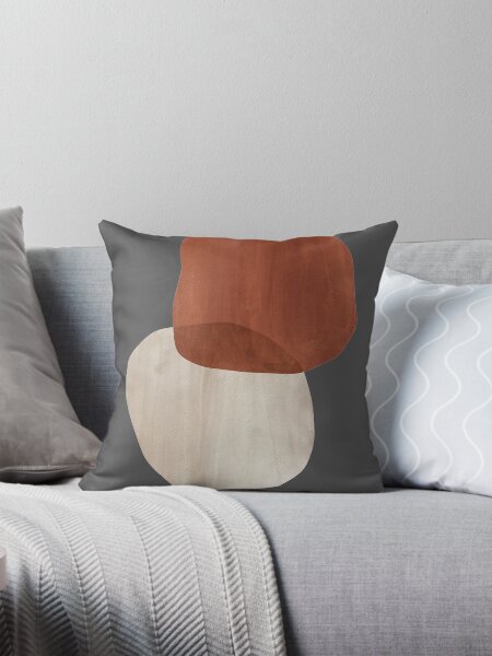Item preview, Terracotta and beige abstract stones designed and sold by WhalesWay.