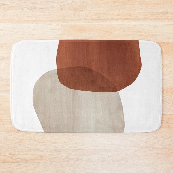 Item preview, Terracotta and beige abstract stones designed and sold by WhalesWay.