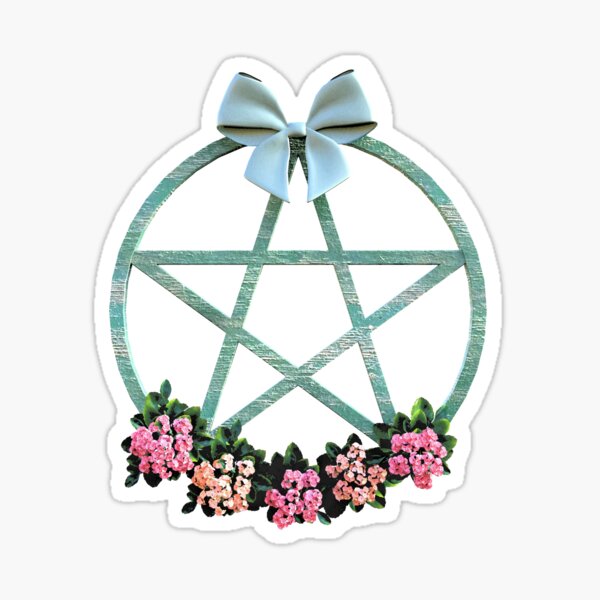  Limited Edition Flowers & Pentacle Collection - Design Six Sticker