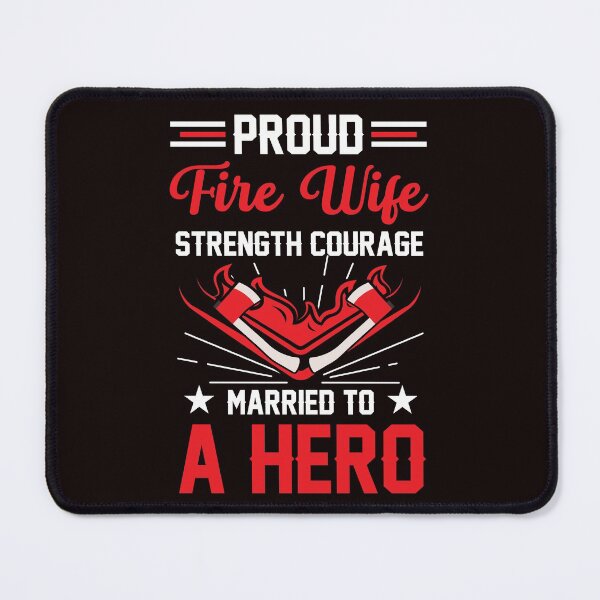 Item preview, Firefighter Wife Courage Fire Brigade Husband Proud Love designed and sold by MagicSD Designs.