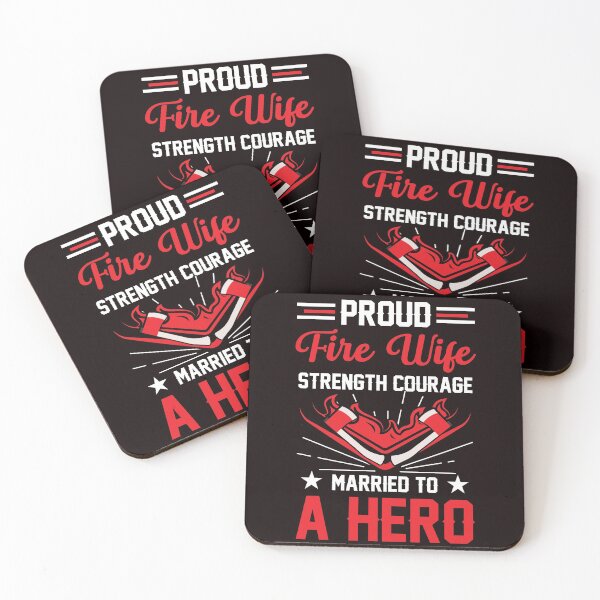 Aperçu de l'œuvre Pompier Femme Courage Pompiers Mari Fier Amour créée et vendue par MagicSD Designs.