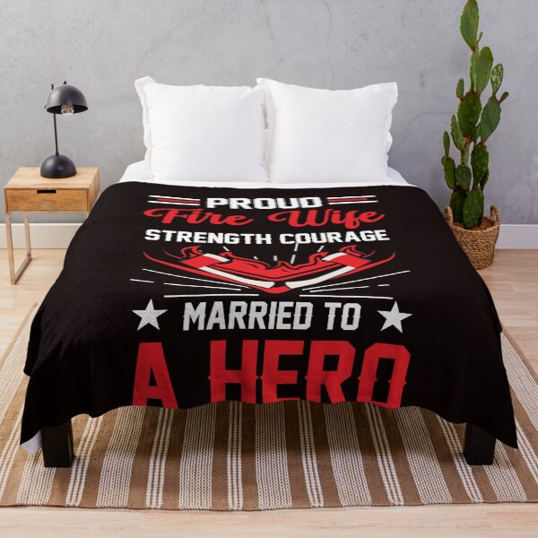 Item preview, Firefighter Wife Courage Fire Brigade Husband Proud Love designed and sold by MagicSD Designs.