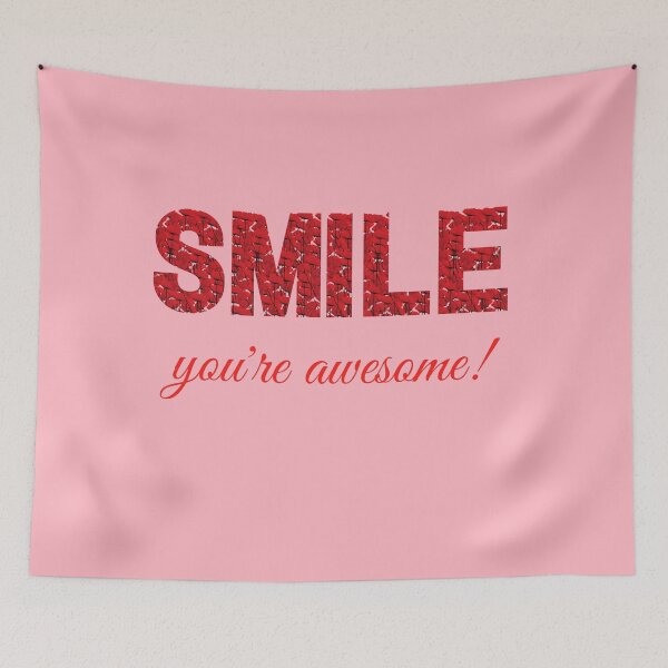 Item preview, Happy cheerful motivation confidence slogan quote floral red designed and sold by TheSeasonalYard.
