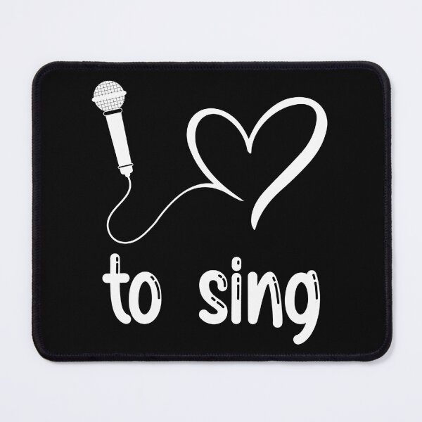 Item preview, I Love to Sing - Cute heart singer gift design designed and sold by theodoros20.