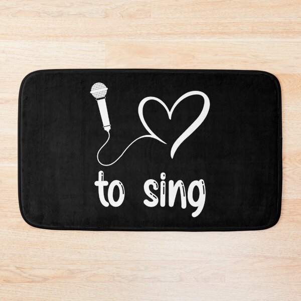 Item preview, I Love to Sing - Cute heart singer gift design designed and sold by theodoros20.