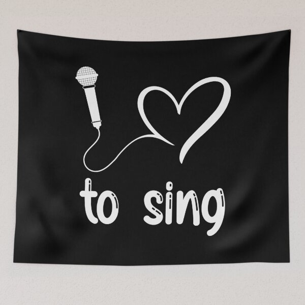 Item preview, I Love to Sing - Cute heart singer gift design designed and sold by theodoros20.