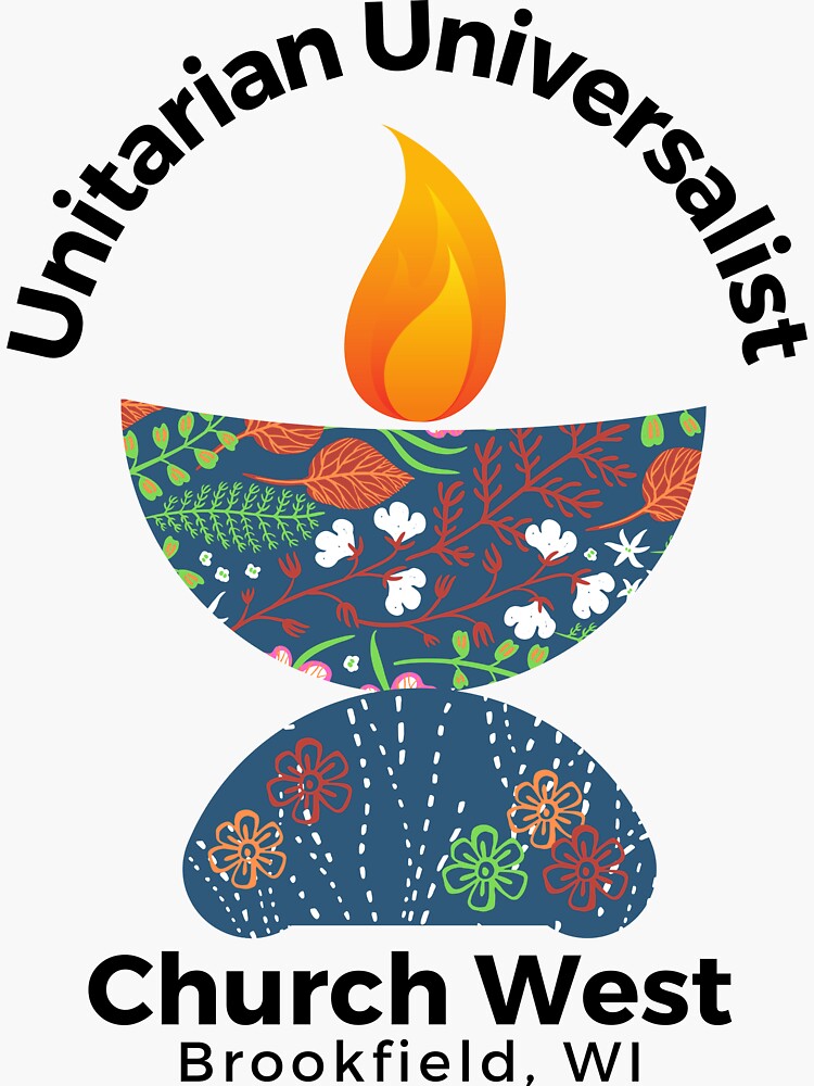 Thumbnail 3 of 3, Sticker, UU Church West Floral Chalice designed and sold by UUCW.