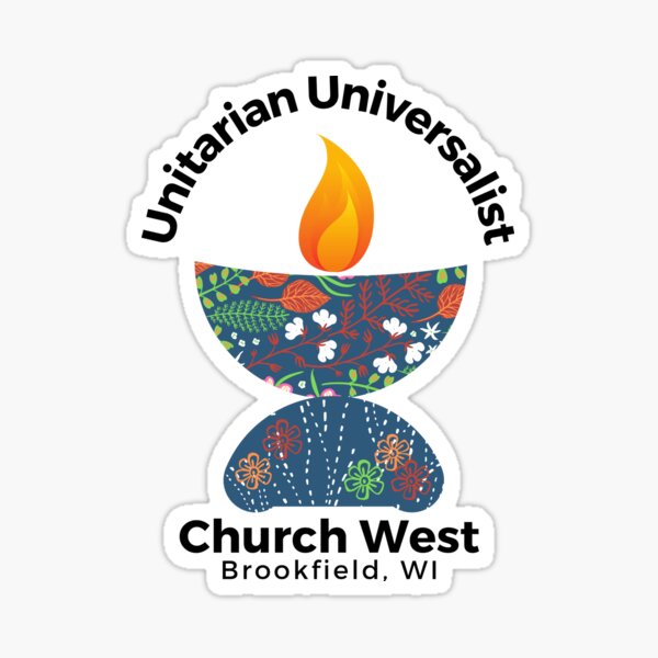 UU Church West Floral Chalice Sticker