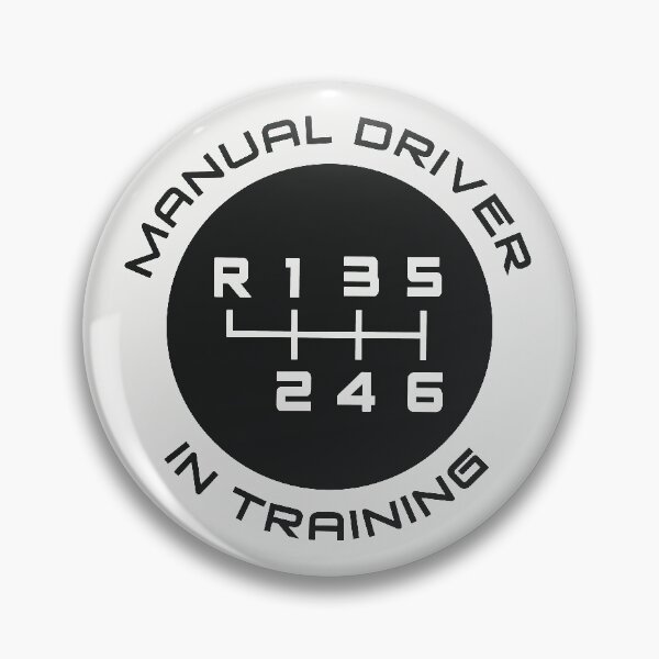 Item preview, Manual Transmission Driver in Training (For light background color, 6-speed, Reverse: top left) designed and sold by ApexFibers.