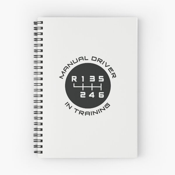 Item preview, Manual Transmission Driver in Training (For light background color, 6-speed, Reverse: top left) designed and sold by ApexFibers.