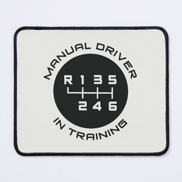 Item preview, Manual Transmission Driver in Training (For light background color, 6-speed, Reverse: top left) designed and sold by ApexFibers.