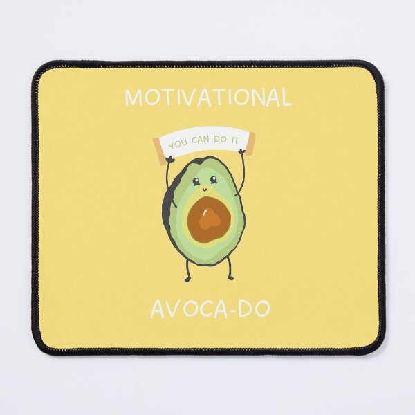 Item preview, Motivational Avocado designed and sold by Tilly Scribbles.