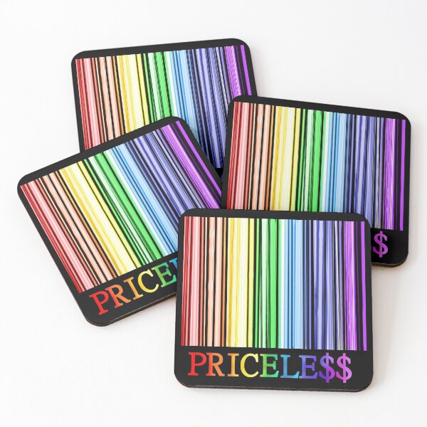 Item preview, Rainbow Pride Priceless Barcode  designed and sold by Deborah Camp.