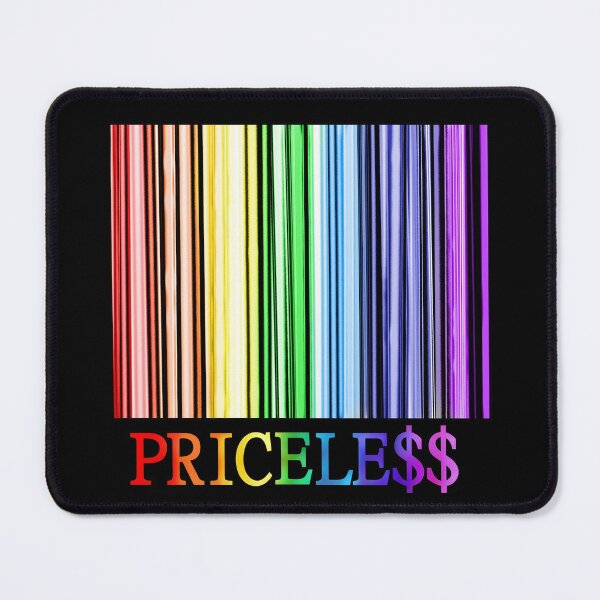 Item preview, Rainbow Pride Priceless Barcode  designed and sold by Deborah Camp.