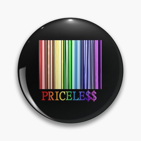 Item preview, Rainbow Pride Priceless Barcode  designed and sold by Deborah Camp.
