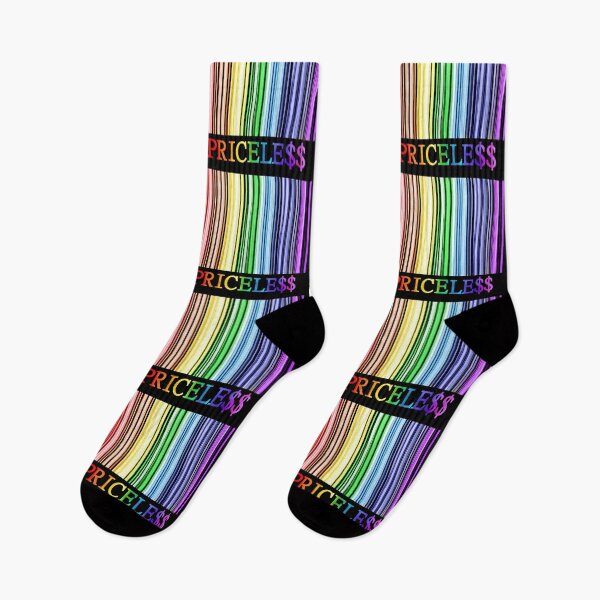Item preview, Rainbow Pride Priceless Barcode  designed and sold by Deborah Camp.