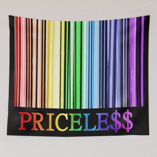 Item preview, Rainbow Pride Priceless Barcode  designed and sold by Deborah Camp.