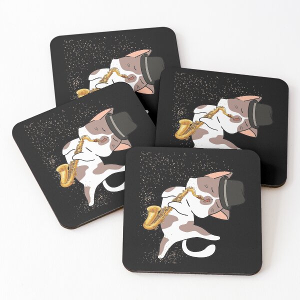 Item preview, Cat With Saxophone Music Instrument designed and sold by BaseStore.