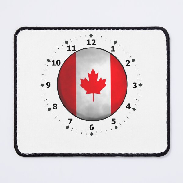 Item preview, canada flag clock designed and sold by ZiphGames.