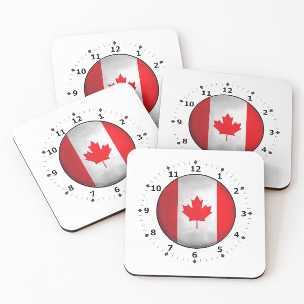 Item preview, canada flag clock designed and sold by ZiphGames.