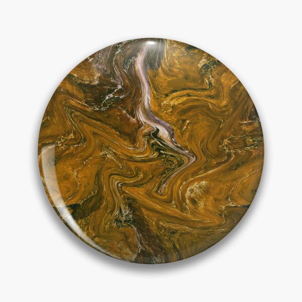 Item preview, Mustard marble art designed and sold by Catspuss.