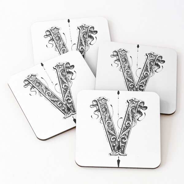 Item preview, Ornamental letter V designed and sold by Cretalyst.
