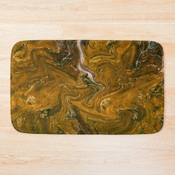 Item preview, Mustard marble art designed and sold by Catspuss.
