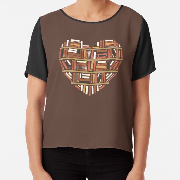 I Heart Books Chiffon Top