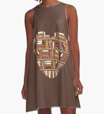 I Heart Books A-Line Dress