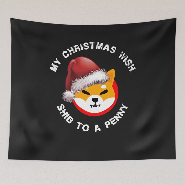 Item preview, Shiba Inu My Christmas Wish Crypto Design designed and sold by Funny-Tees4U.