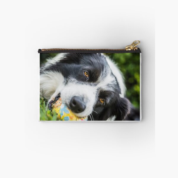 Item preview, portrait of a border collie dog while playing with a ball designed and sold by tartaruga1988.