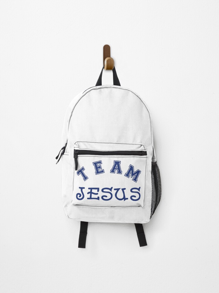 Thumbnail 1 of 3, Backpack, Team Jesus Blue designed and sold by RiffXS.