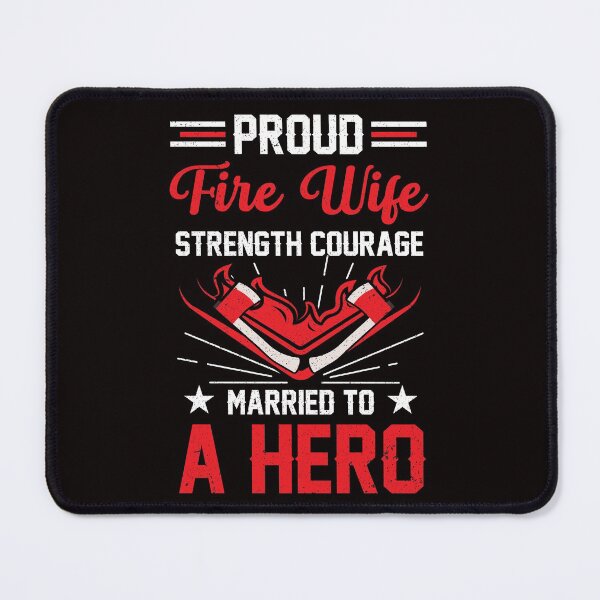 Item preview, Firefighter Wife Courage Fire Brigade Husband Proud Love designed and sold by MagicSD Designs.