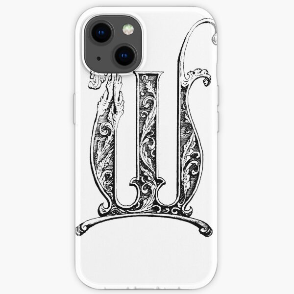 Ornamental letter W iPhone Soft Case