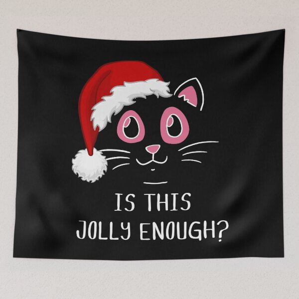 Item preview, Christmas Cat Santa. Is This Jolly Enough? designed and sold by Windmill Wildflowers.