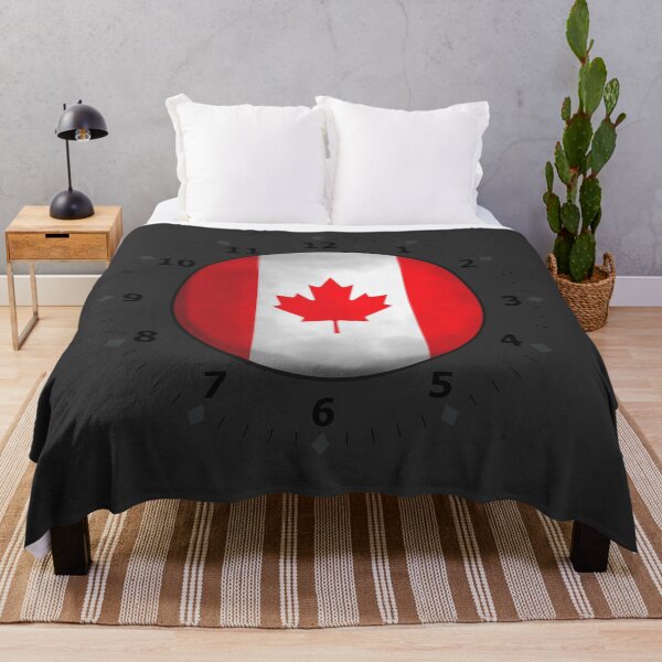 Item preview, canada flag clock designed and sold by ZiphGames.