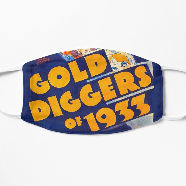 "Gold Diggers of 1933" - Classic Hollywood musical film poster. Flat Mask