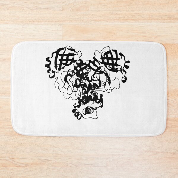 Item preview, SARS-CoV-2 Main Protease Structure - black designed and sold by RosArt100.