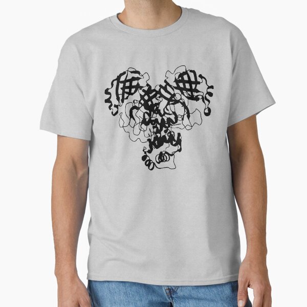 Item preview, SARS-CoV-2 Main Protease Structure - black designed and sold by RosArt100.