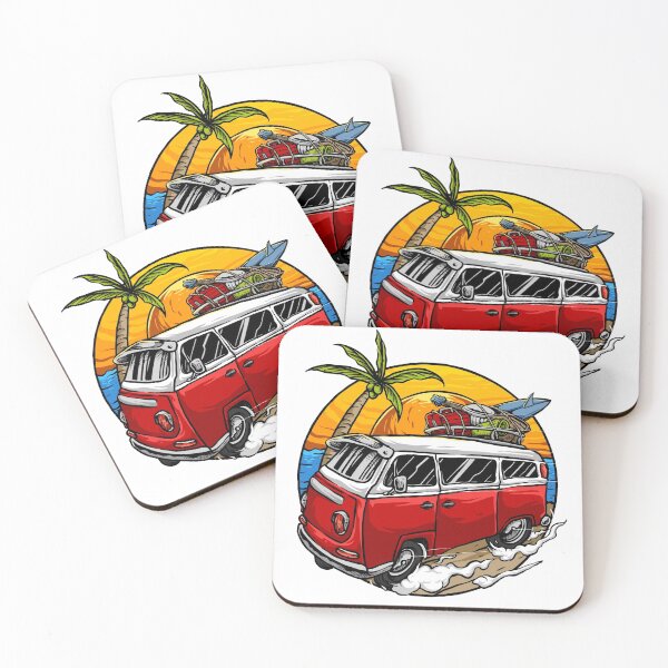 Item preview, Classic Car beach sunset designed and sold by BROWNEESHOUSE.