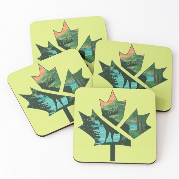 Item preview, Moose in maple leaf designed and sold by PODapparel.