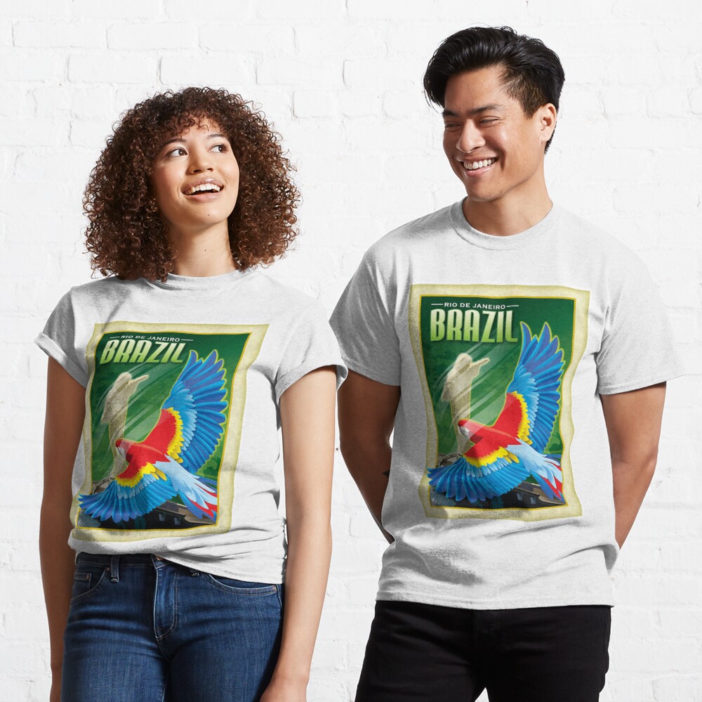 Vintage Brazil Colourful Bird Essential T-Shirt for Sale by