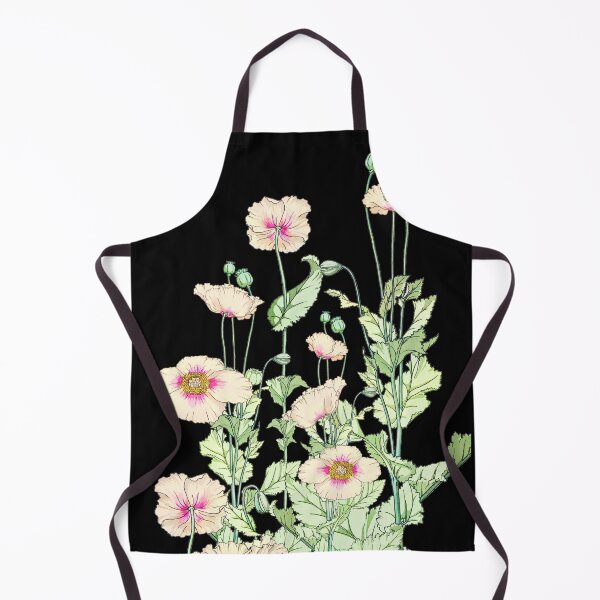 Item preview,  Beautiful Pale Pink Poppy Flowers, Vintage Illustration designed and sold by TrulyEpoque.