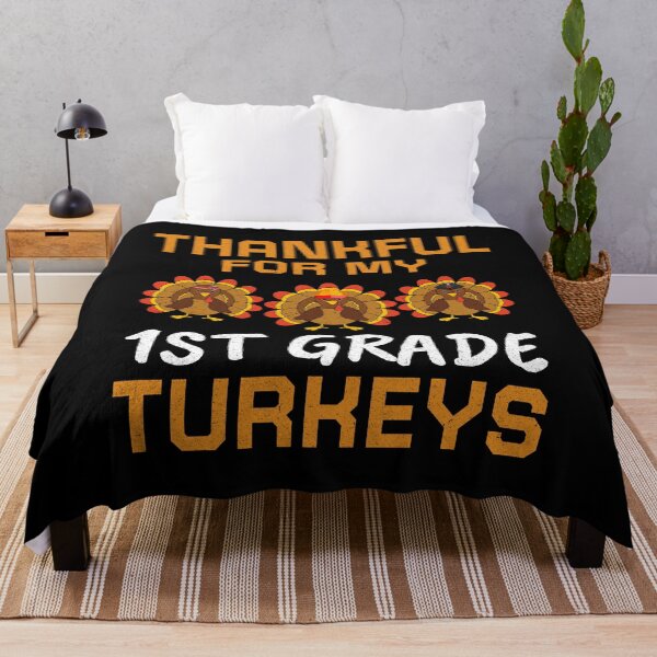 Item preview, Thankful For My 1st Grade Turkeys Cute Thanksgiving Teacher's Gifts designed and sold by THEMADBRUSH.