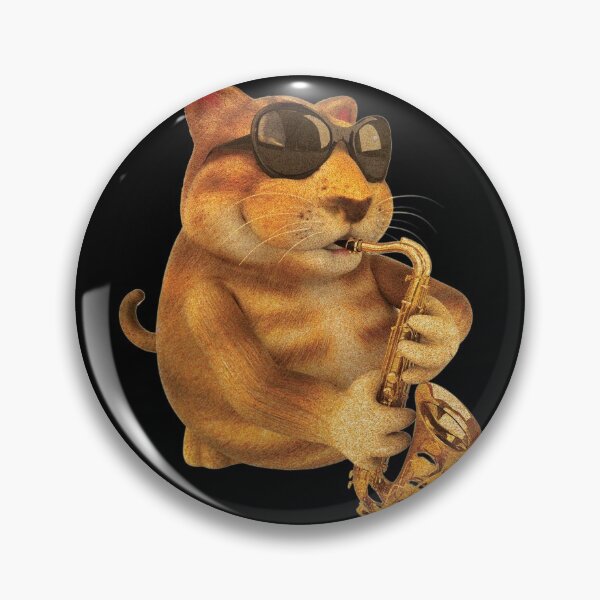 Item preview, Fun Cat With Saxophone Music Instrument designed and sold by BaseStore.