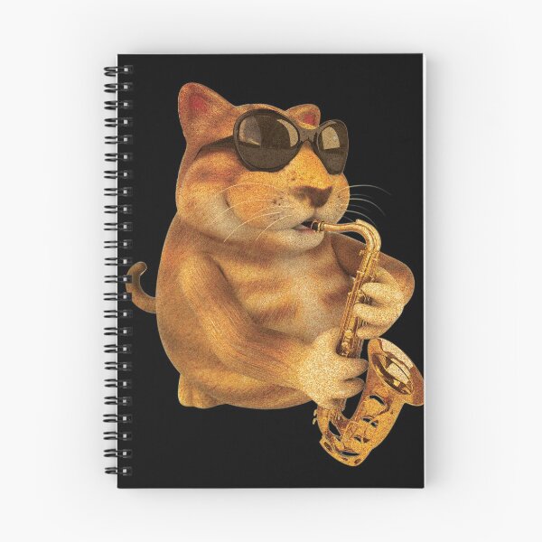 Item preview, Fun Cat With Saxophone Music Instrument designed and sold by BaseStore.