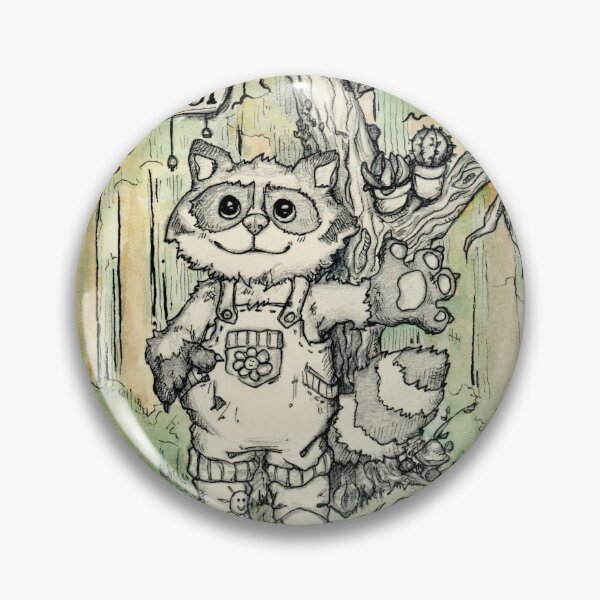Item preview, Flower Shop Raccoon designed and sold by Tempera-Mentum.