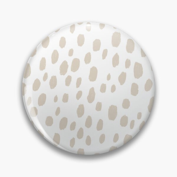 Item preview, Large Dalmatian Polka Dot Spots Pattern (tan/white) designed and sold by Design Minds Boutique.