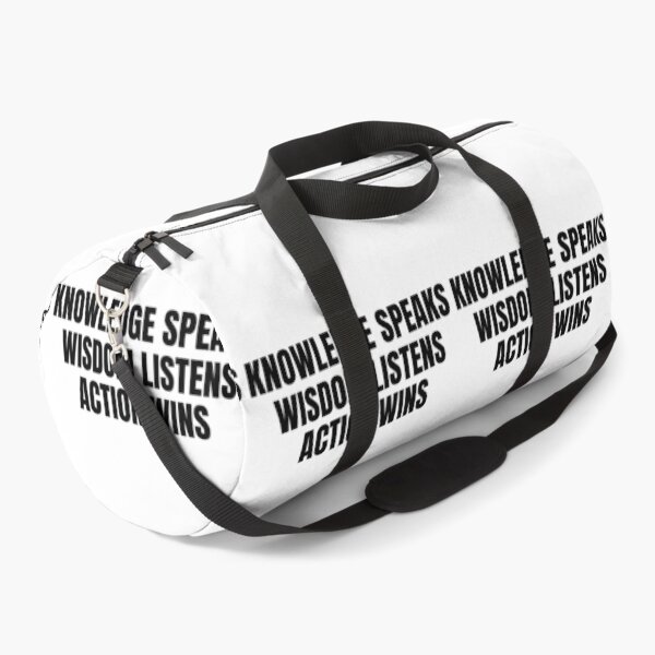 Item preview, knowledge speaks wisdom listens action wins 2 designed and sold by KingsManKind.