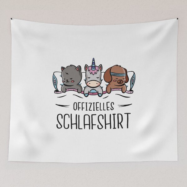 Item preview, Official sleep shirt dog cat unicorn bed designed and sold by Tig3rE.